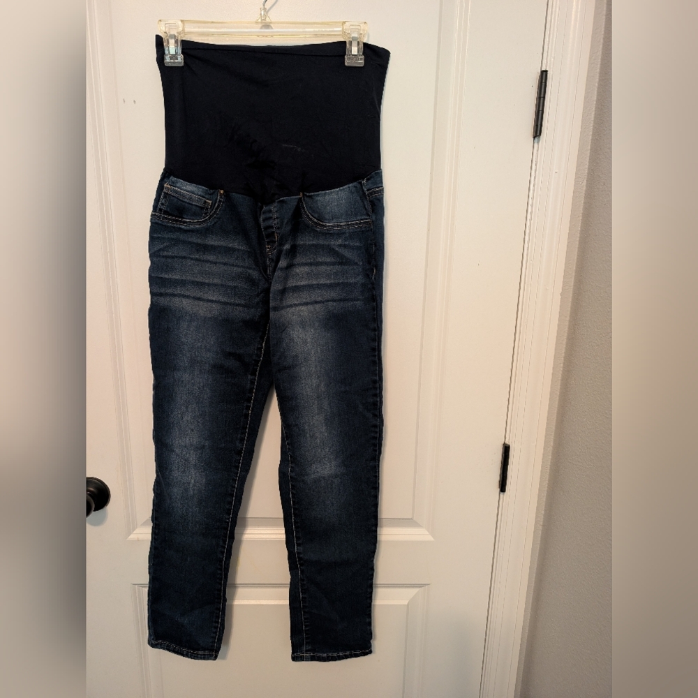 Dark Blue Maternity Jeans